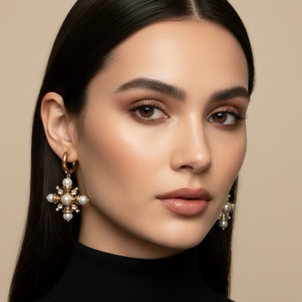 NWT We Wore What Snowflake Earrings